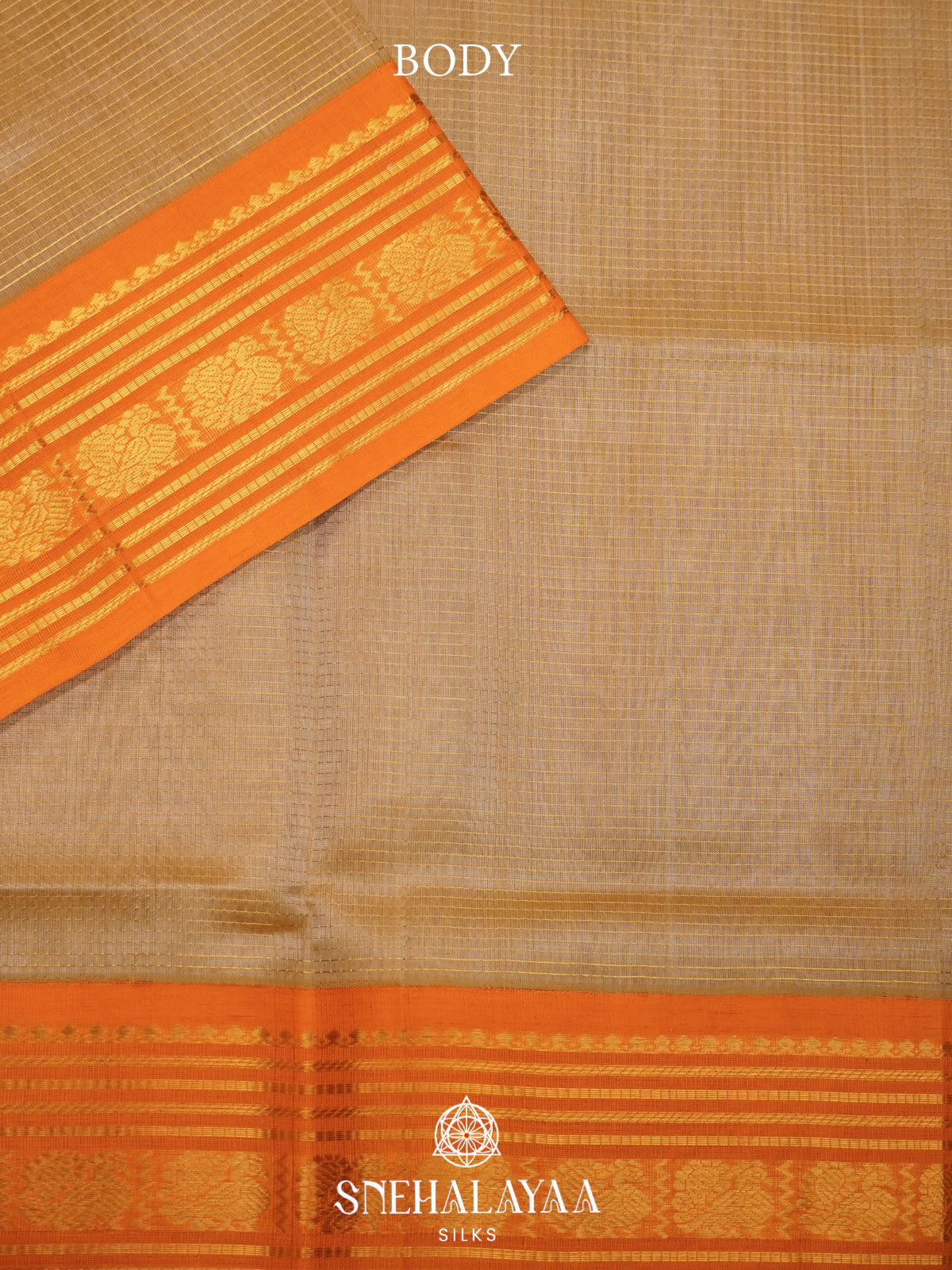 Golden Yellow Kanchi Silk Cotton Saree