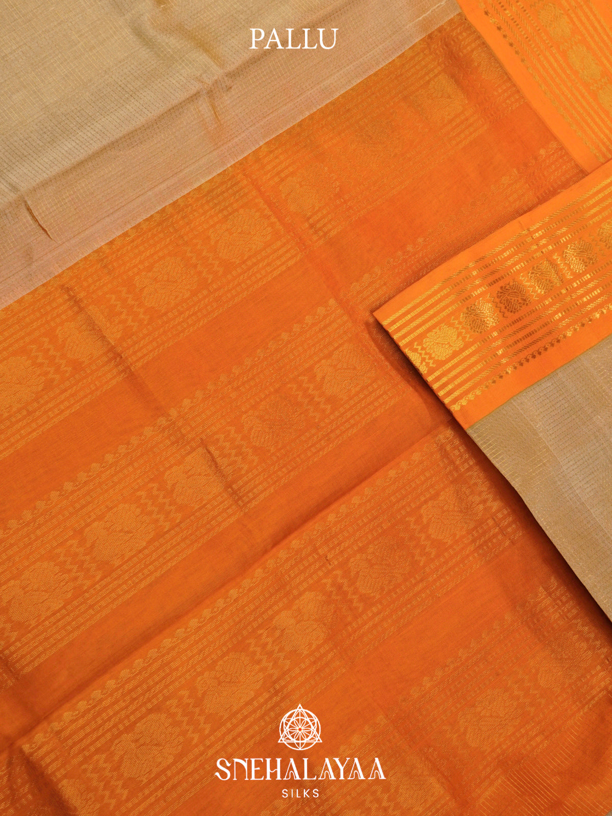 Golden Yellow Kanchi Silk Cotton Saree