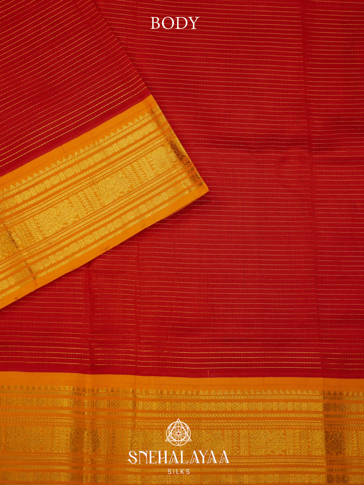 Red Kanchi Silk Cotton Saree
