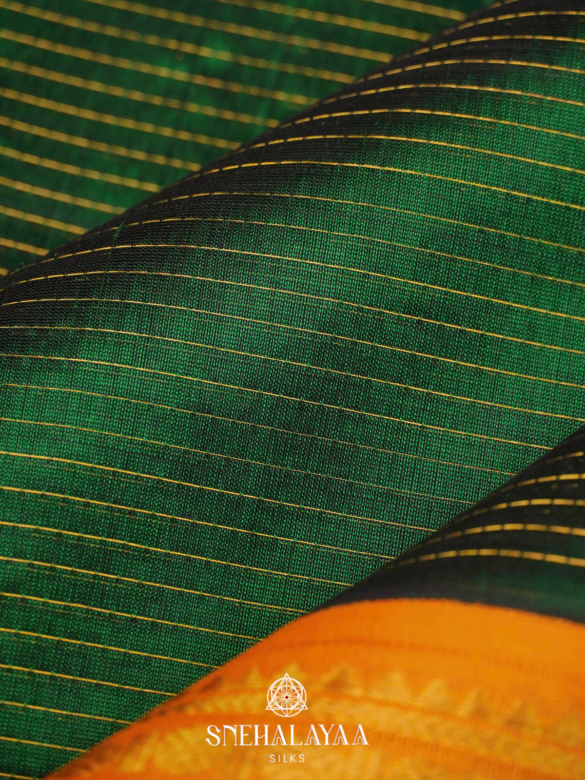 Green Kanchi Silk Cotton Saree