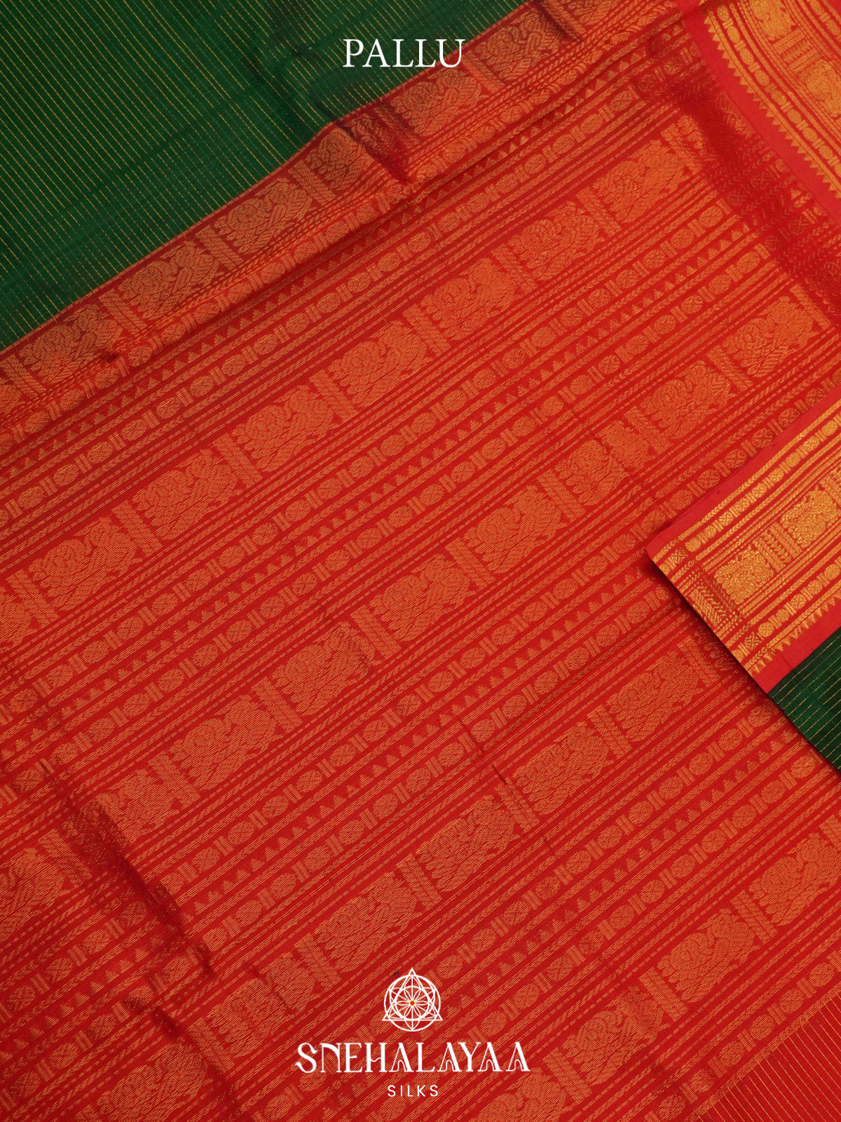 Bottle Green Kanchi Silk Cotton Saree