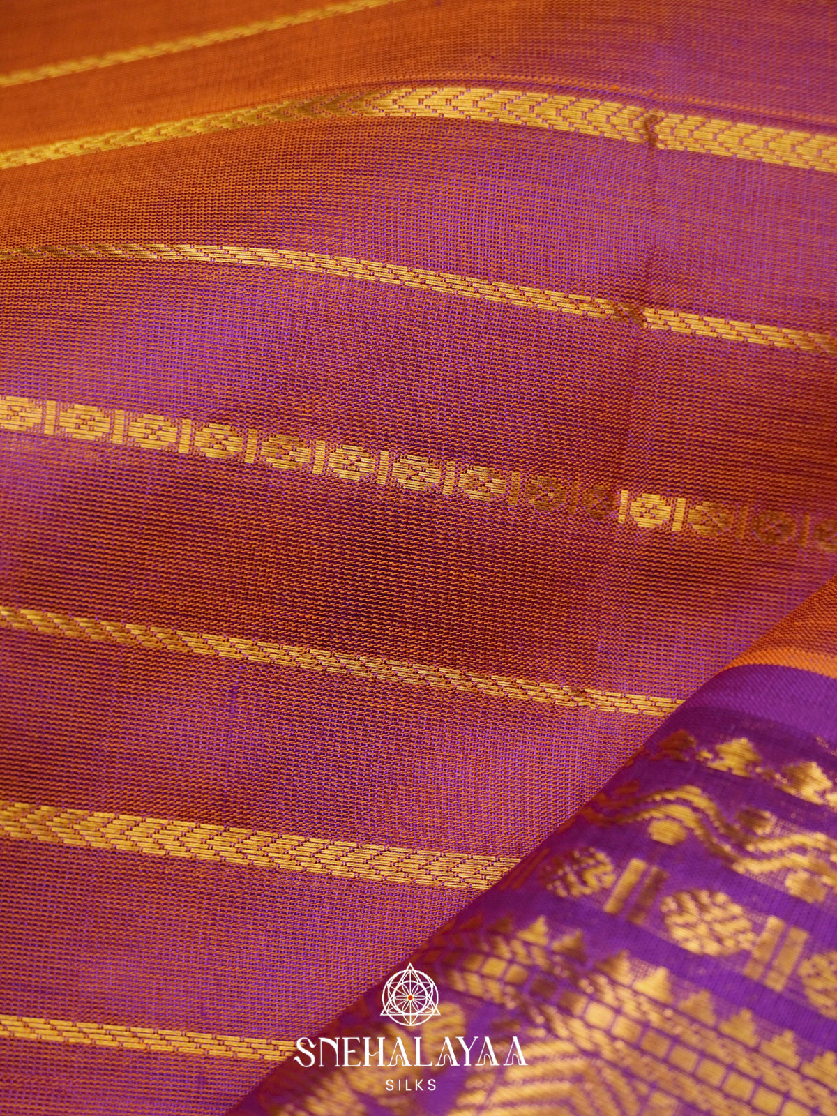 Lavender Kanchi Silk Cotton Saree