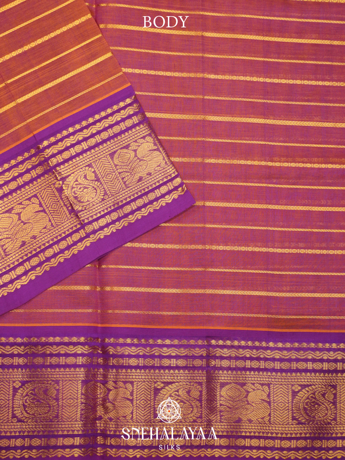 Lavender Kanchi Silk Cotton Saree