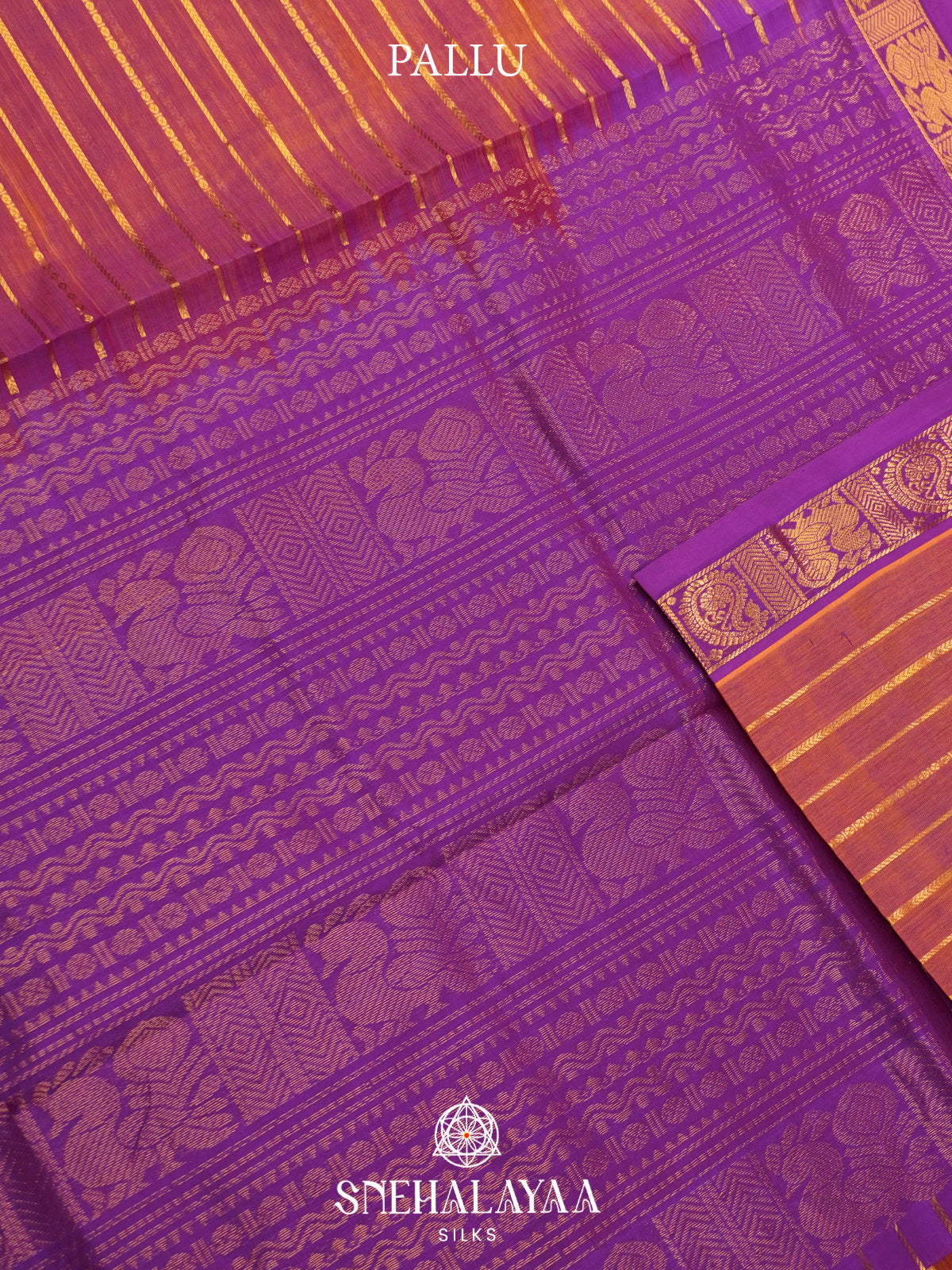 Lavender Kanchi Silk Cotton Saree