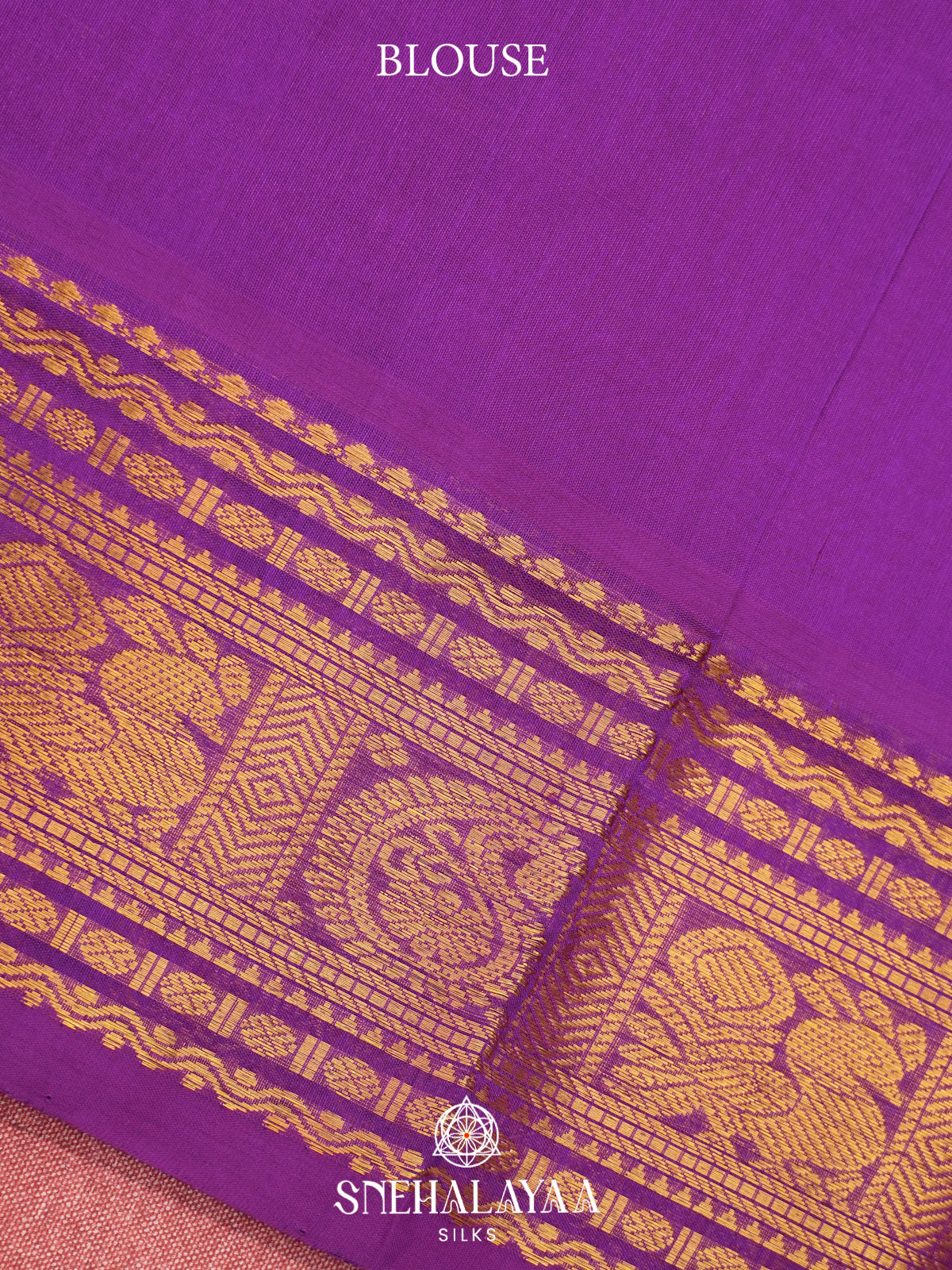 Lavender Kanchi Silk Cotton Saree