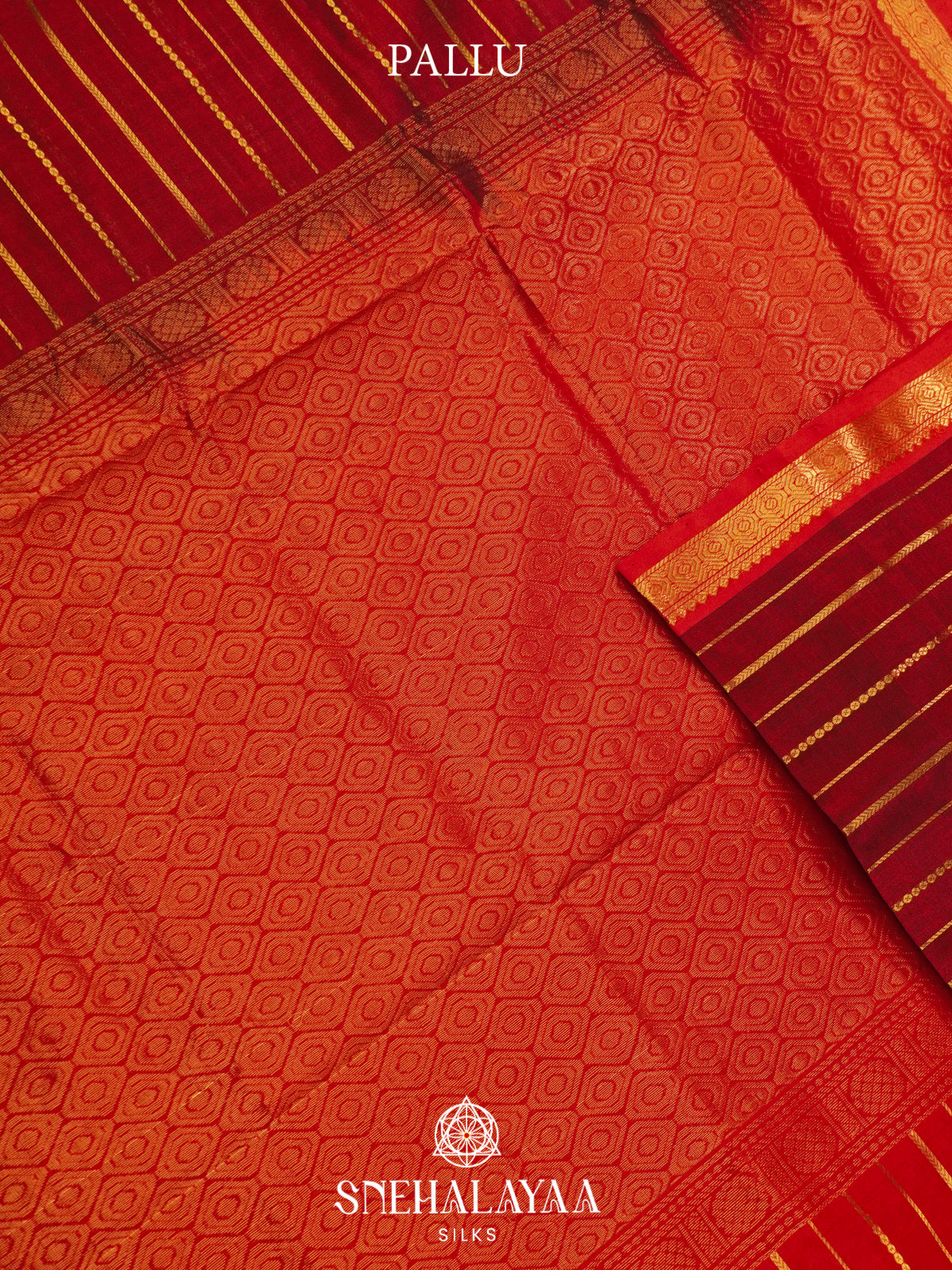 Brick Red Kanchi Silk Cotton Saree