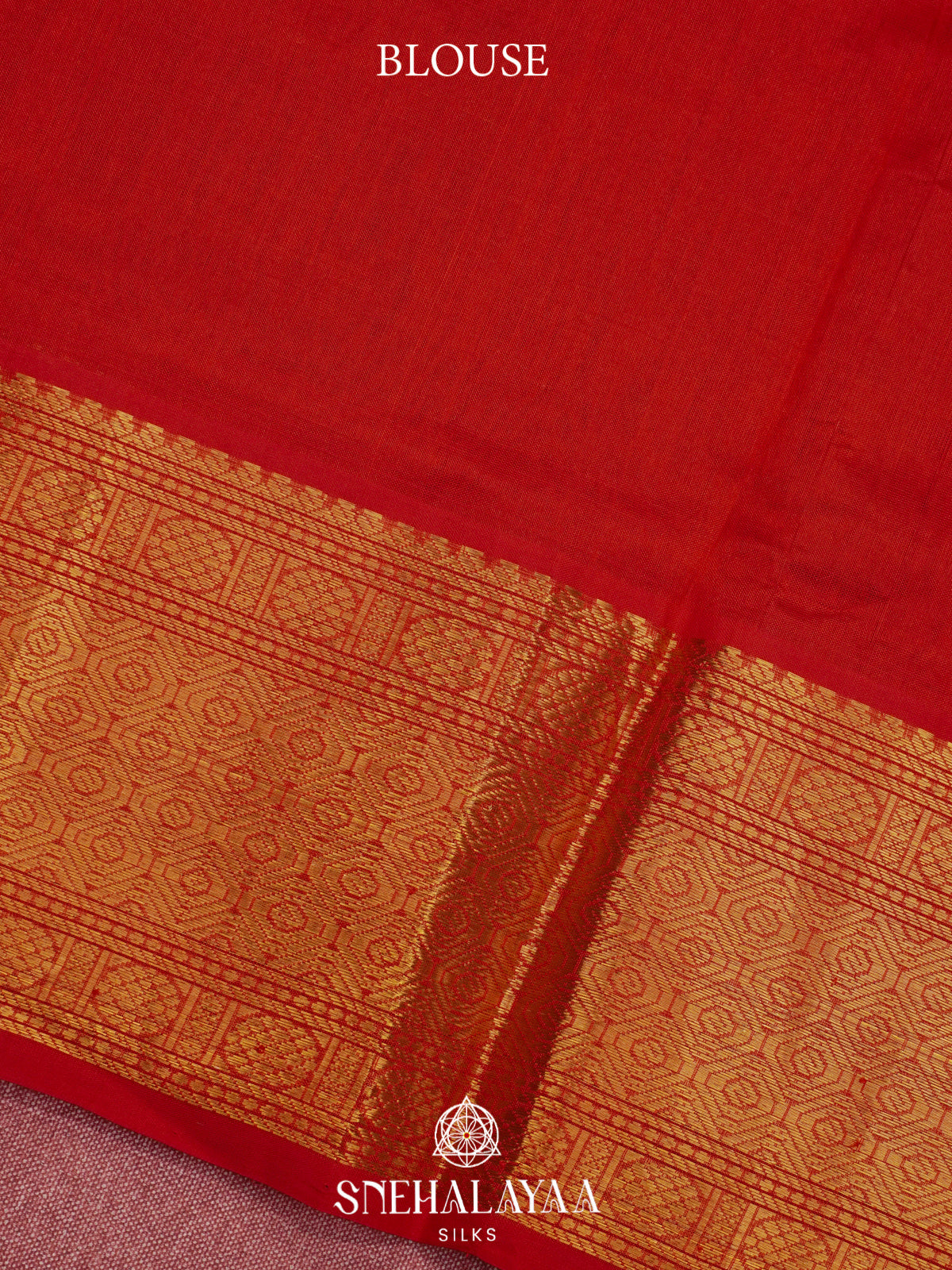 Brick Red Kanchi Silk Cotton Saree