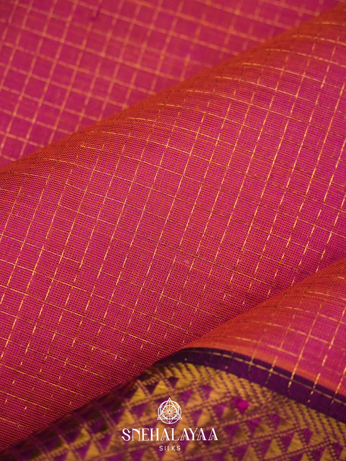 Lavender Kanchi Silk Cotton Saree