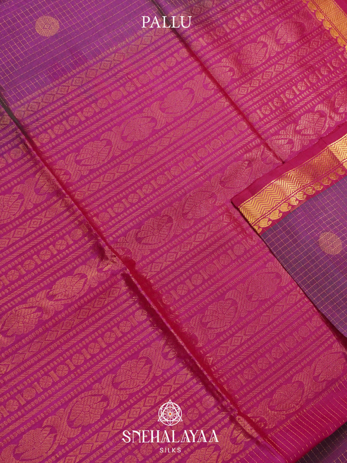 Lavender Kanchi Silk Cotton Saree
