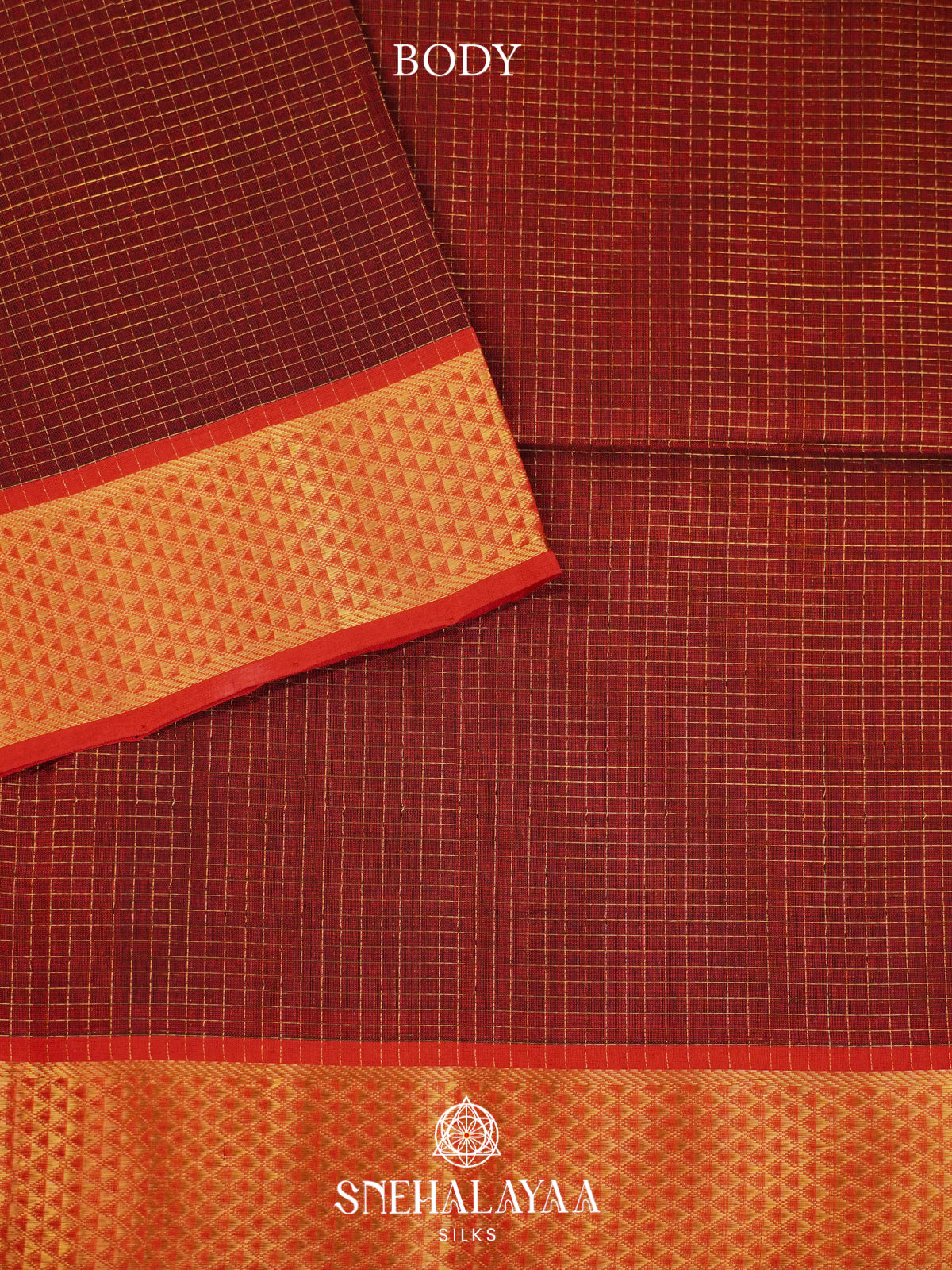 Brown Kanchi Silk Cotton Saree