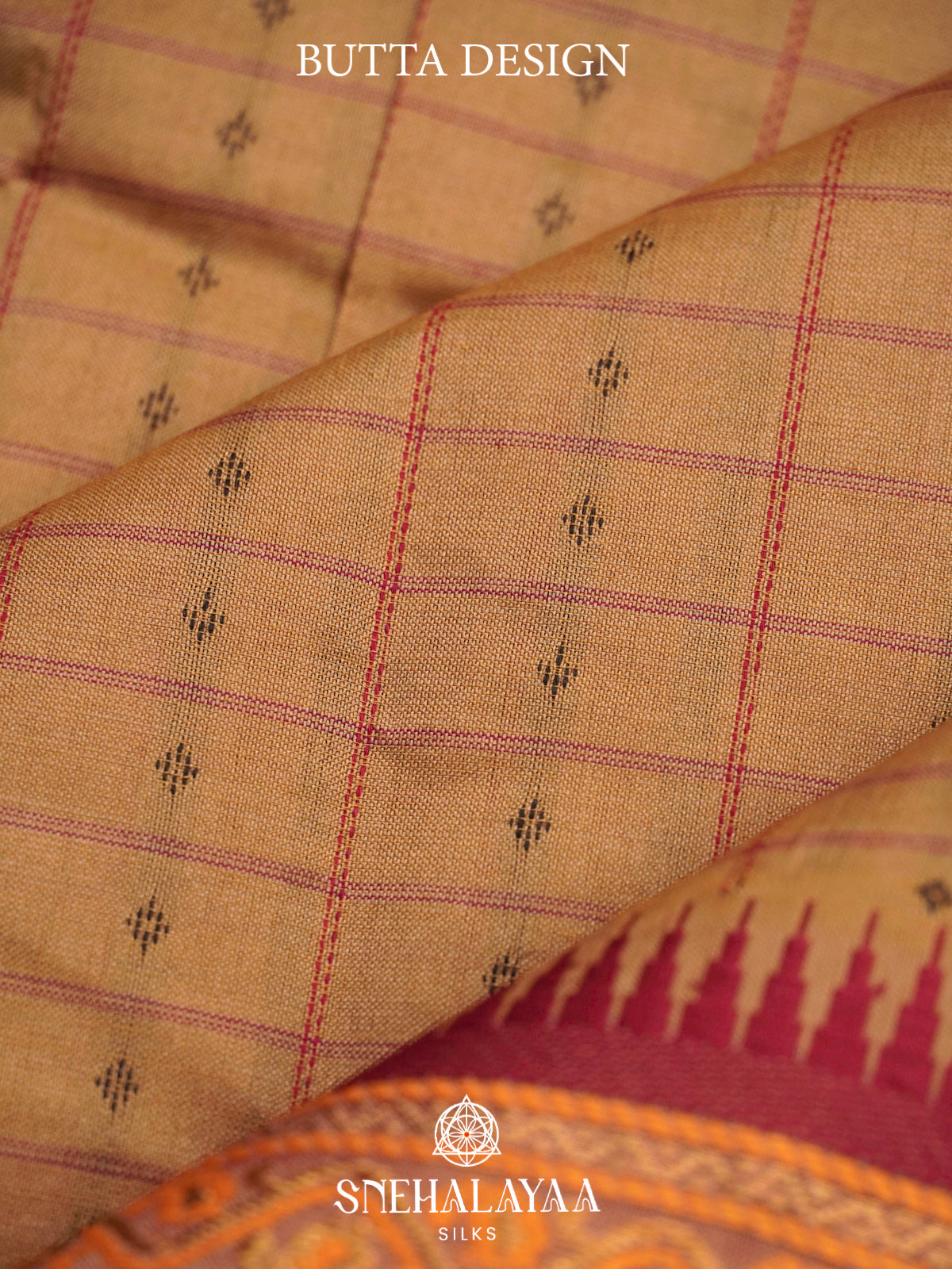 Mustard Kanchi Silk Cotton Saree