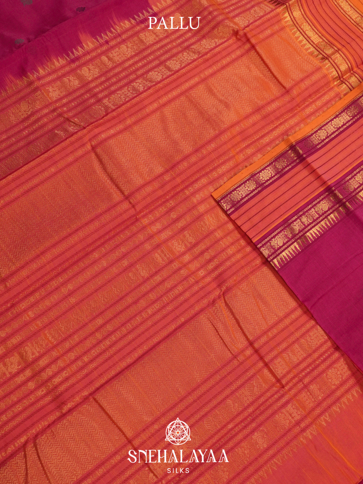 Magenta Kanchi Silk Cotton Saree