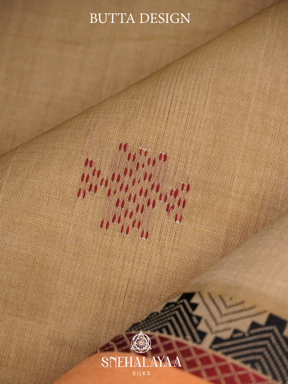 Beige Kanchi Silk Cotton Saree