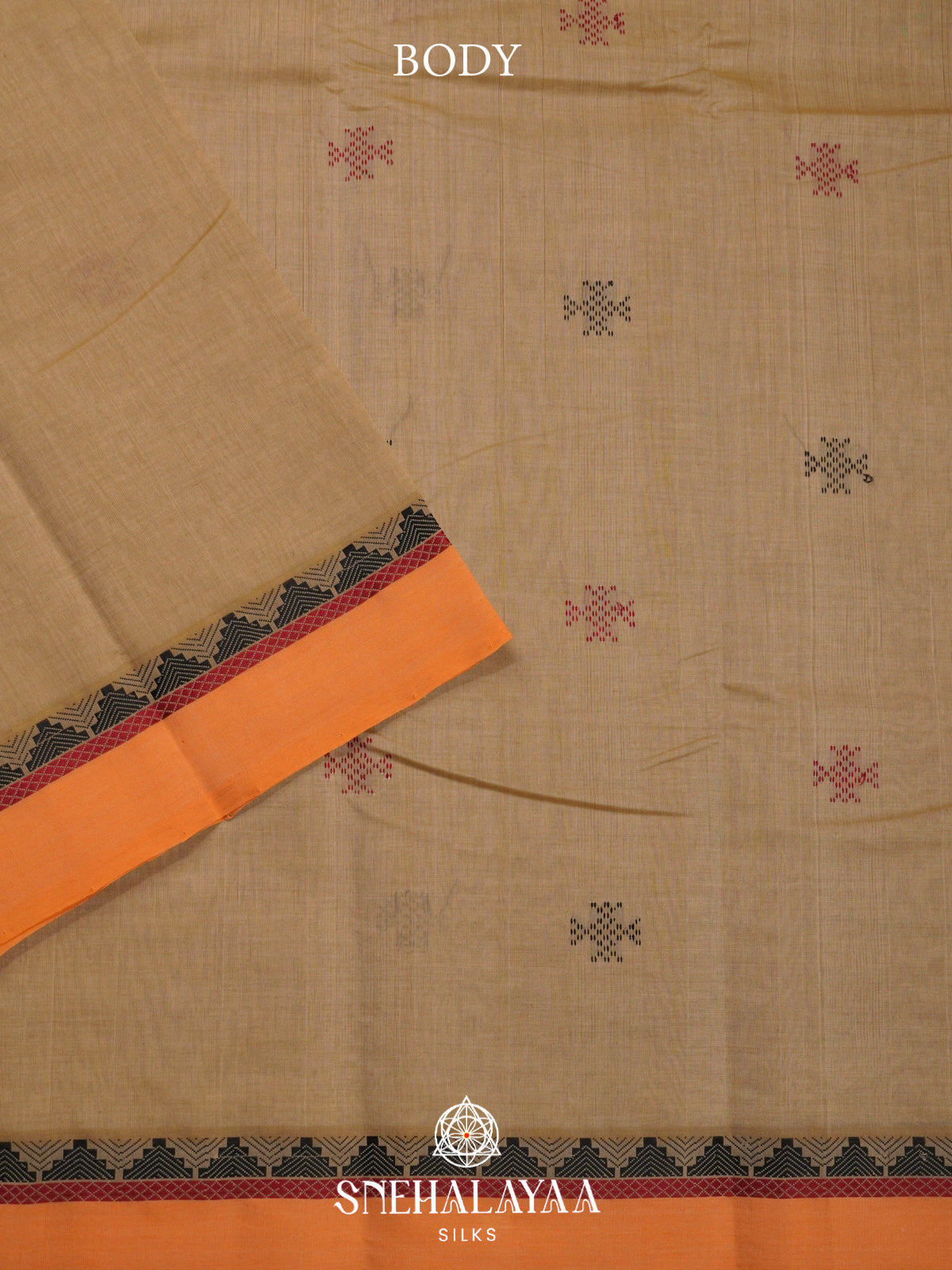 Beige Kanchi Silk Cotton Saree