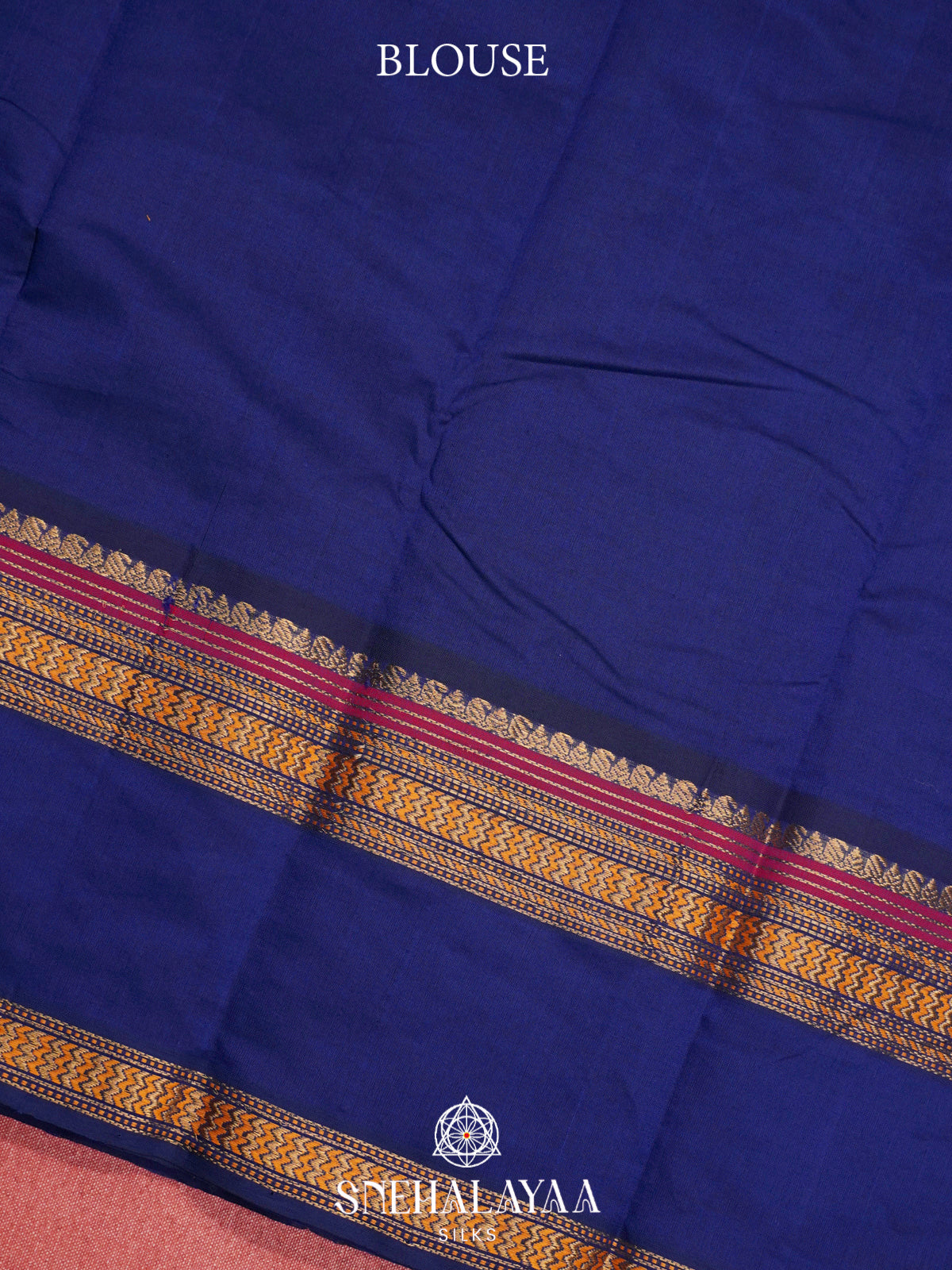 Peacock Blue Kanchi Silk Cotton Saree