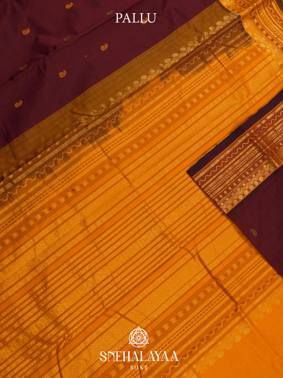 Burgundy Kanchi Silk Cotton Saree