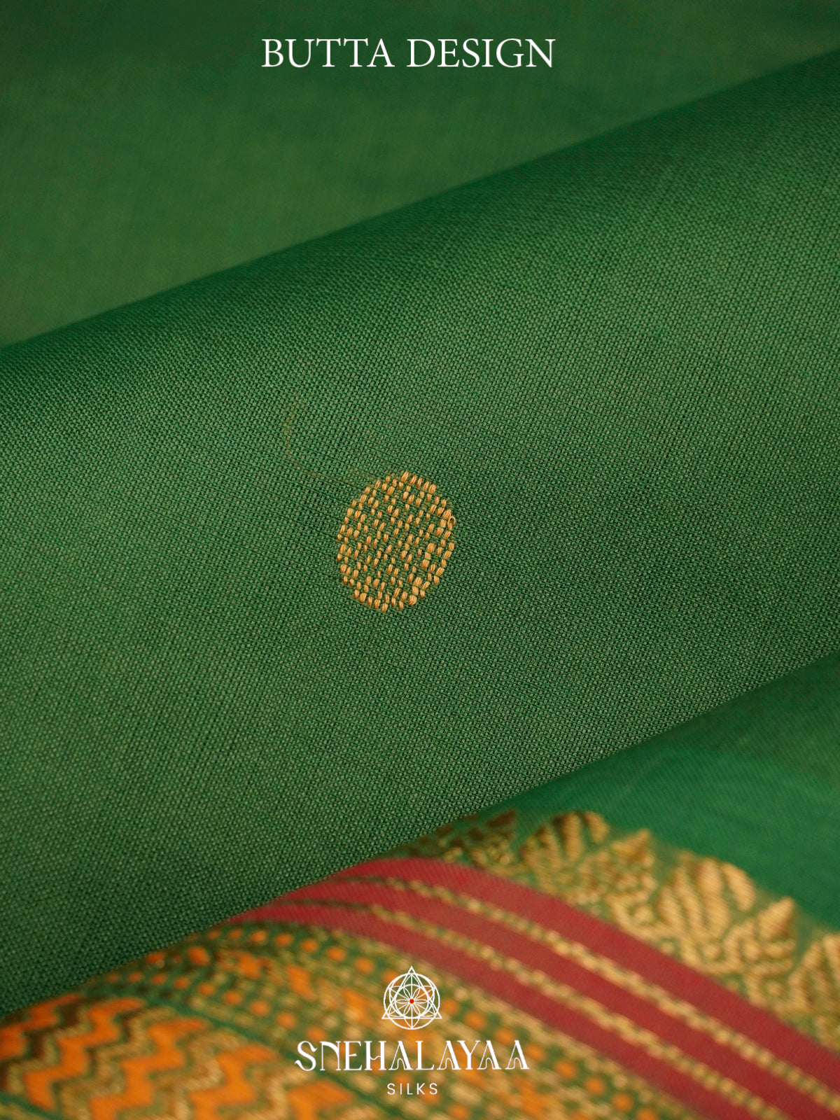 Forest Green Kanchi Silk Cotton Saree