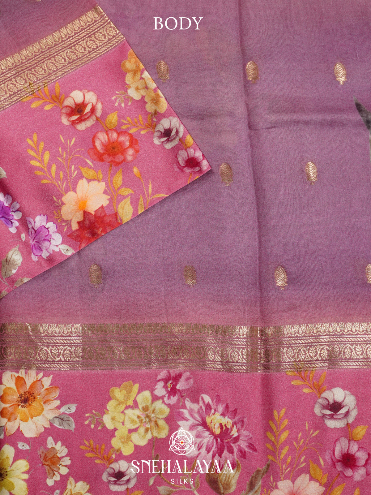 Meganta Raw Silk Saree