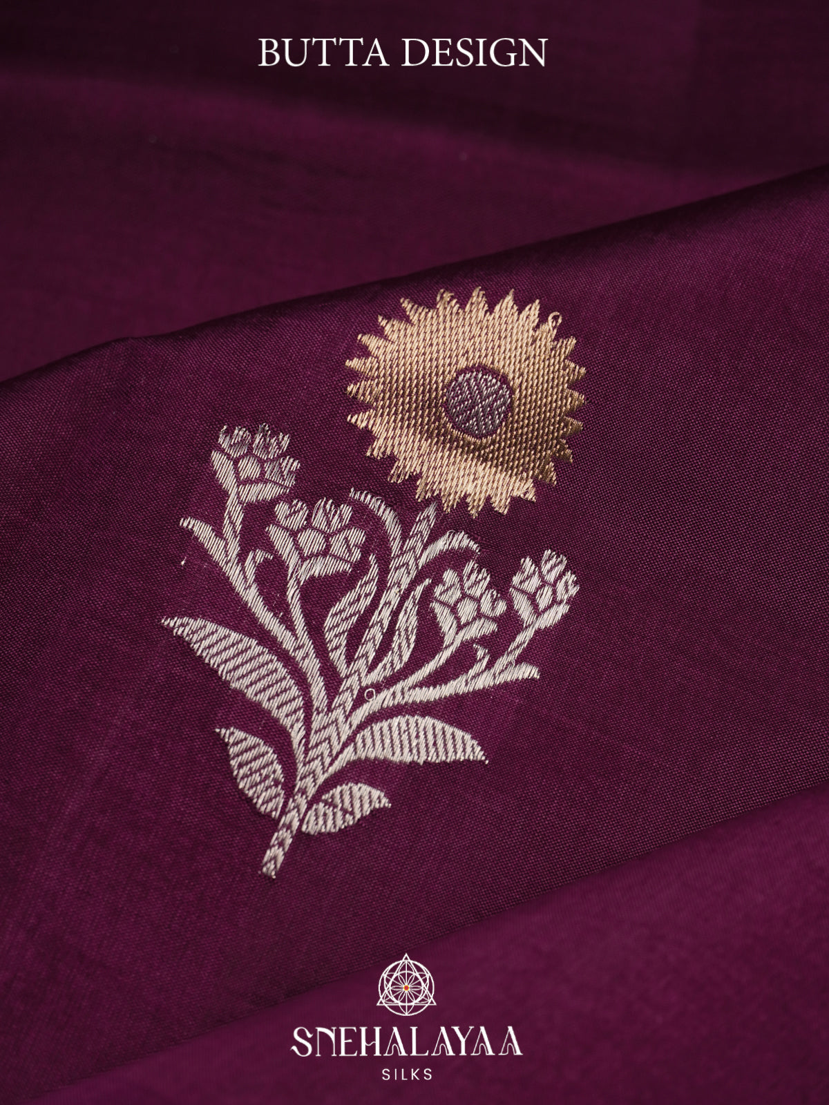 Wine Red Raw Silk Saree