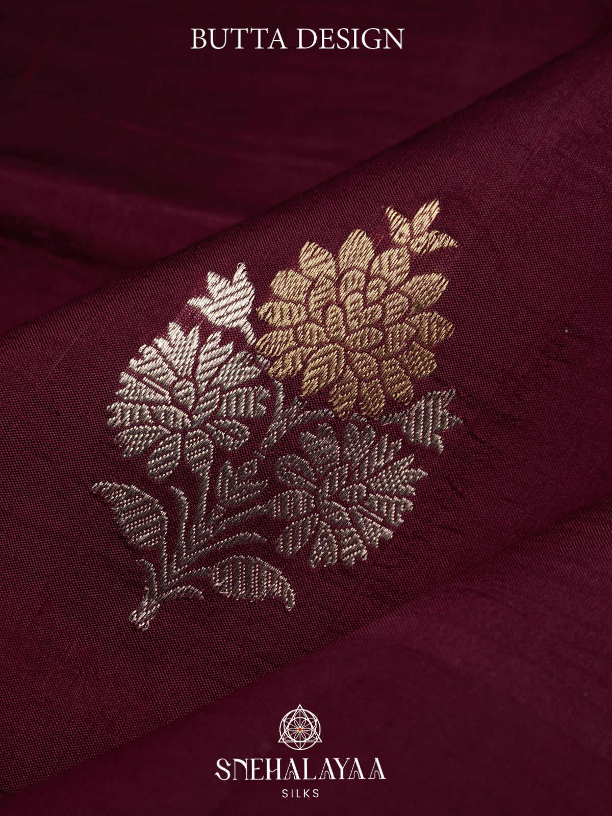 Maroon Raw Silk Saree