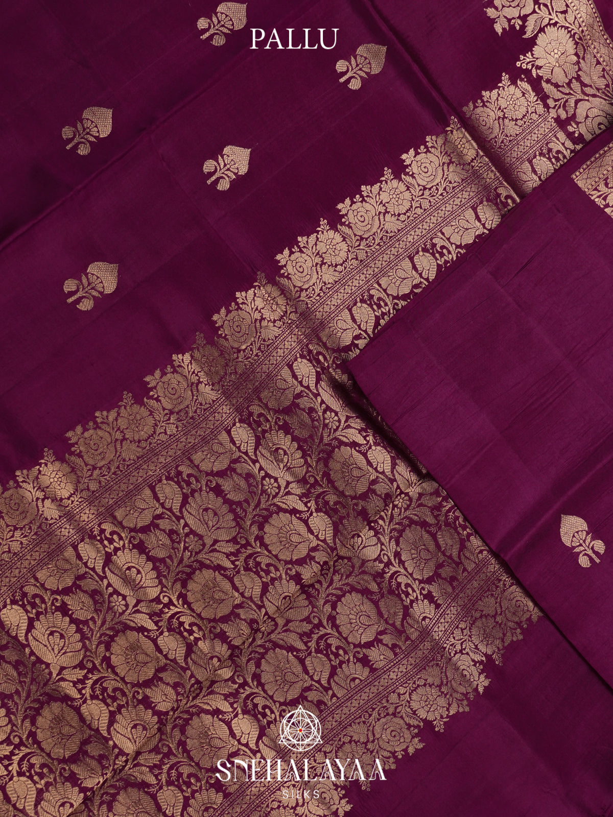 Magenta Raw Silk Saree
