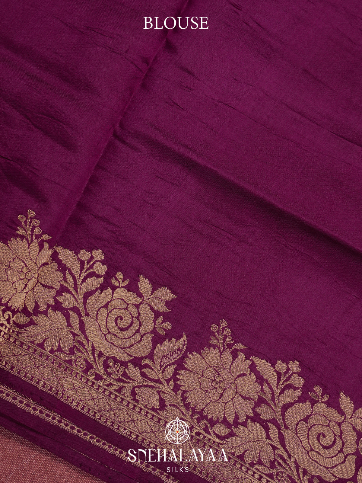 Magenta Raw Silk Saree