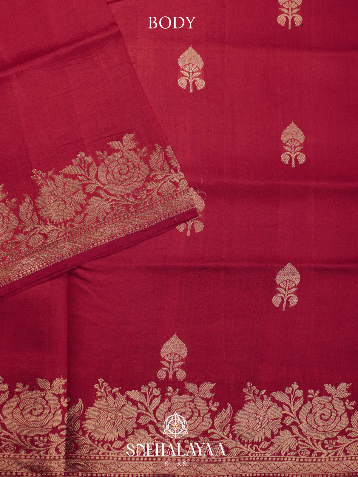 Red Raw Silk Saree