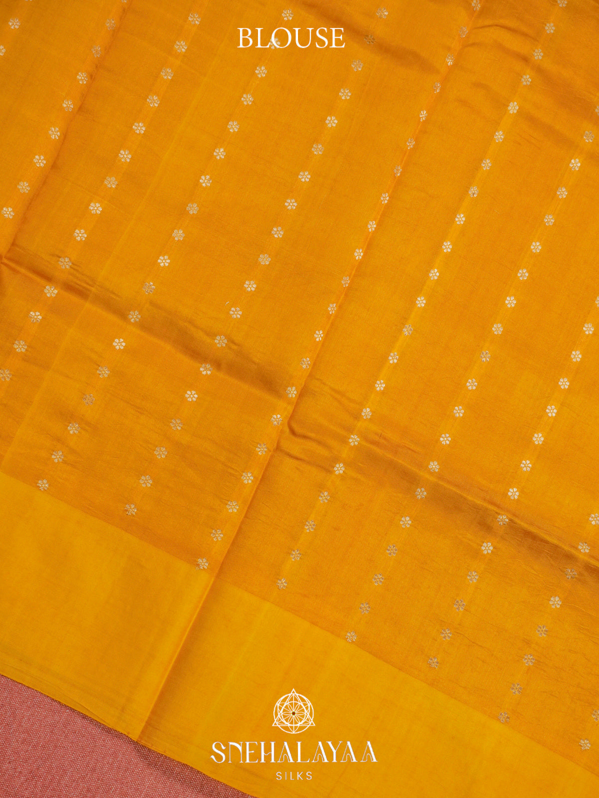 Mango Yellow Raw Silk Saree