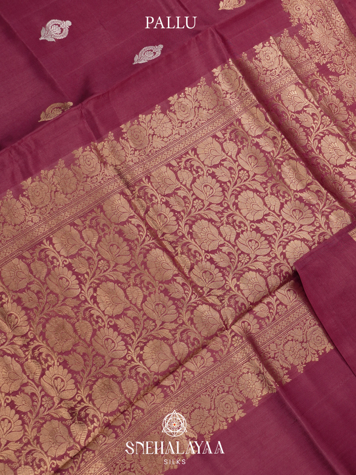 Mauve Raw Silk Saree