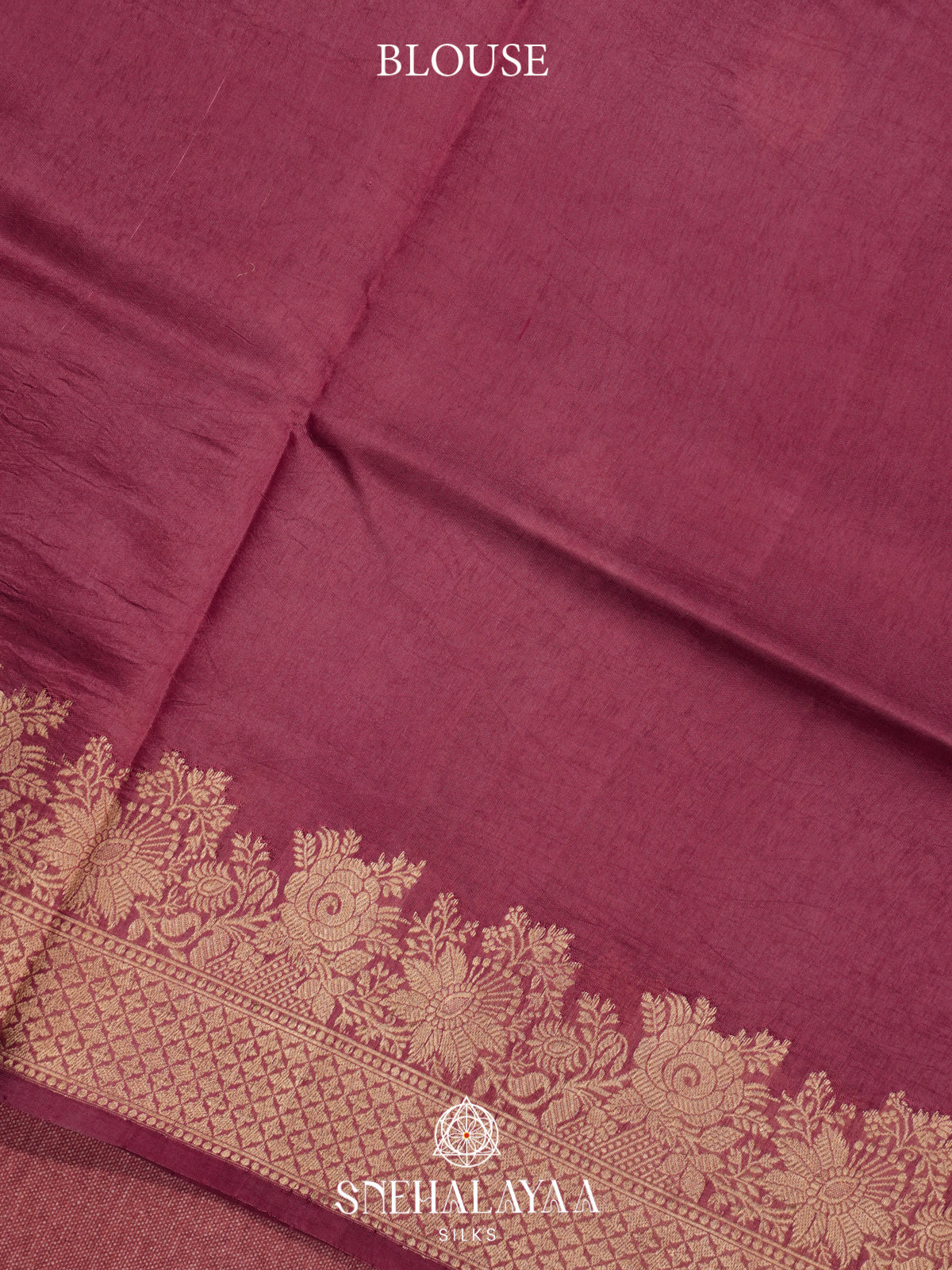 Mauve Raw Silk Saree