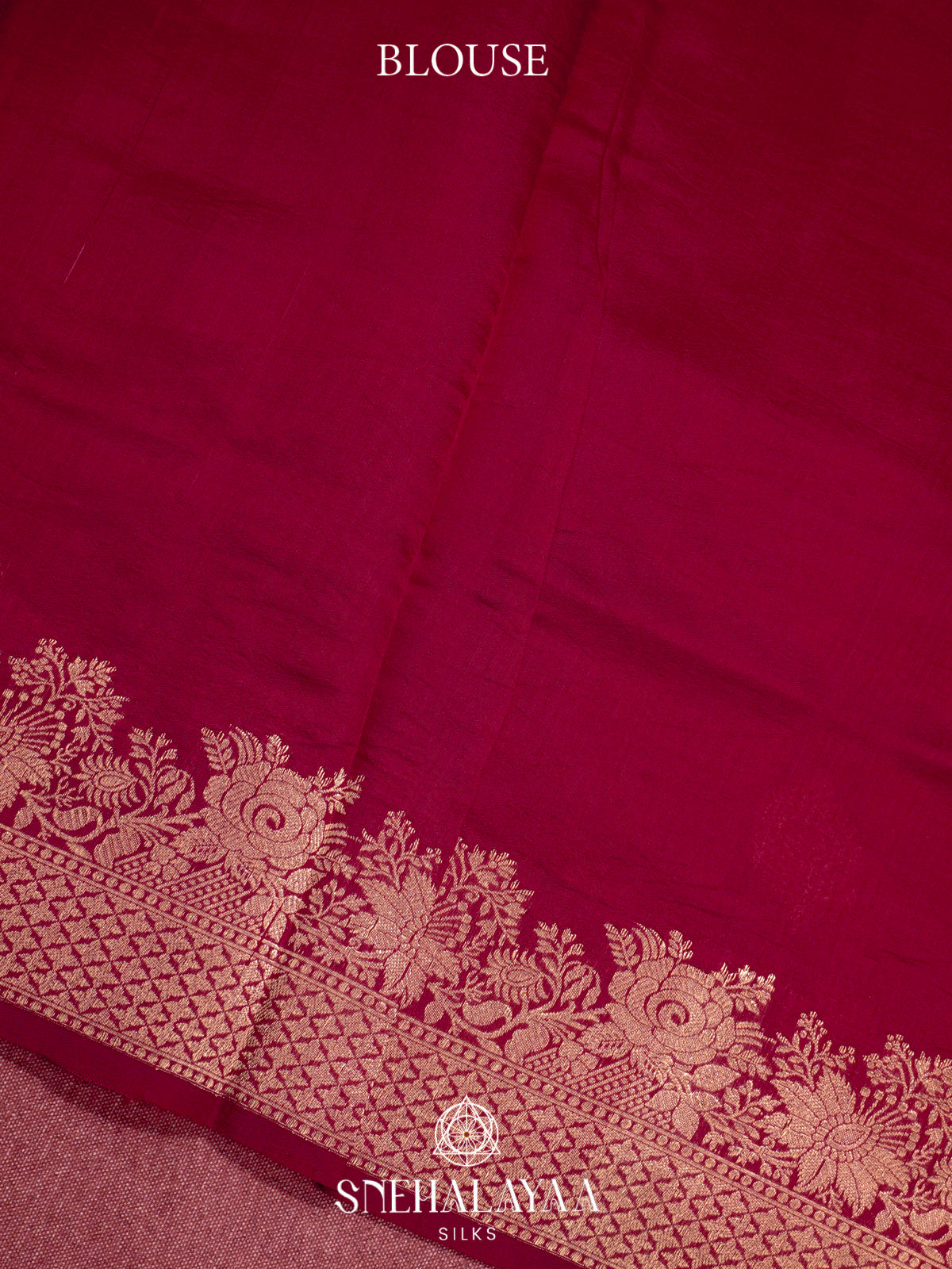 Maroon Raw Silk Saree