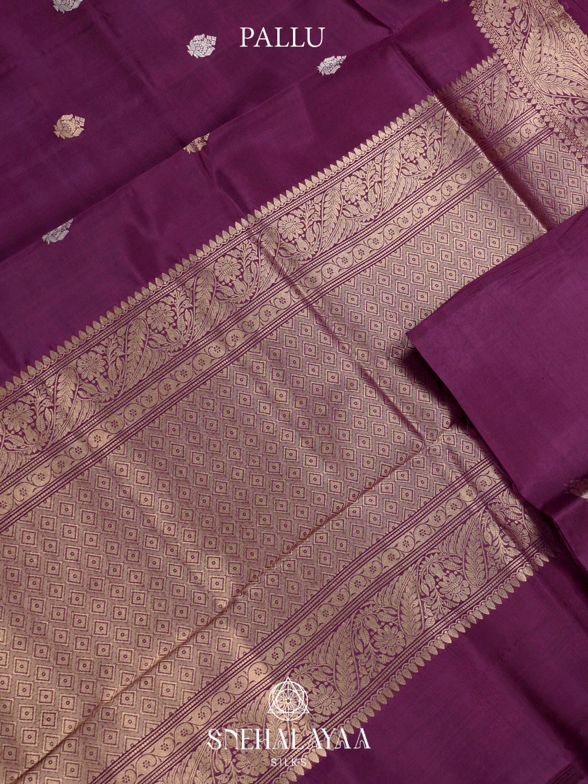 Plum Raw Silk Saree