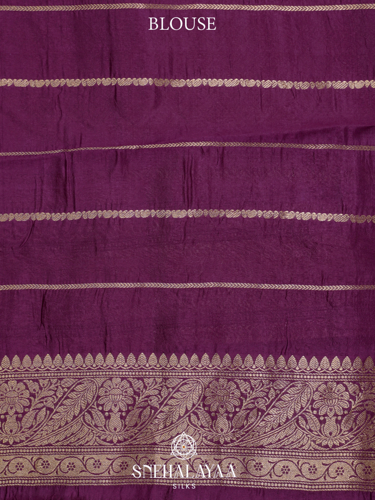 Plum Raw Silk Saree
