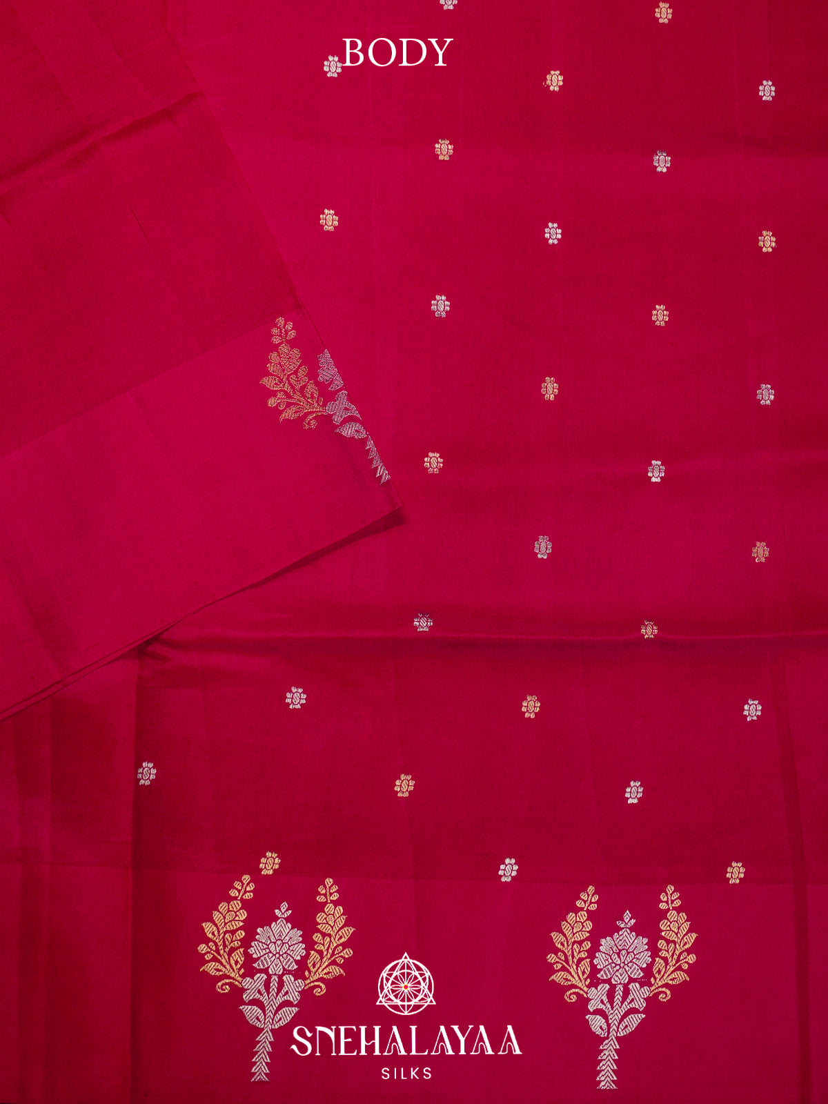 Pink Raw Silk Saree