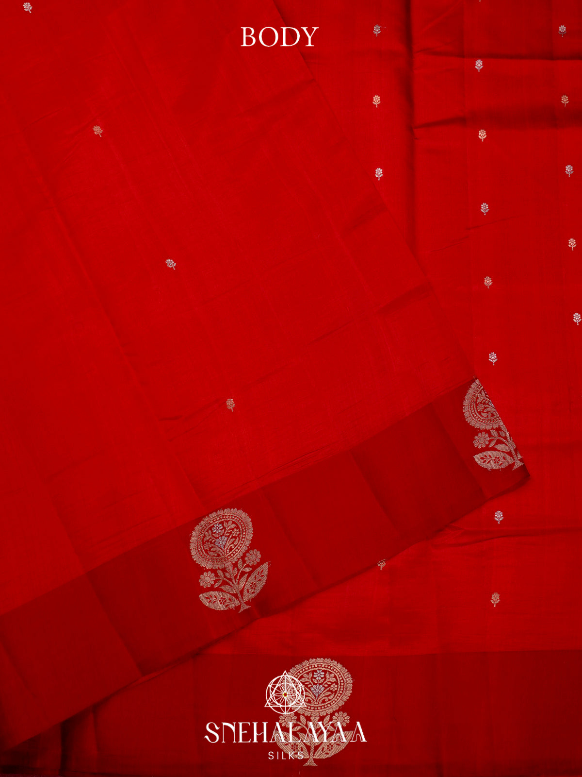 Red Raw Silk Saree