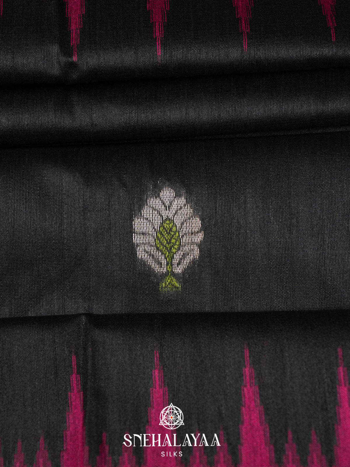 Black Matka Tussar Saree
