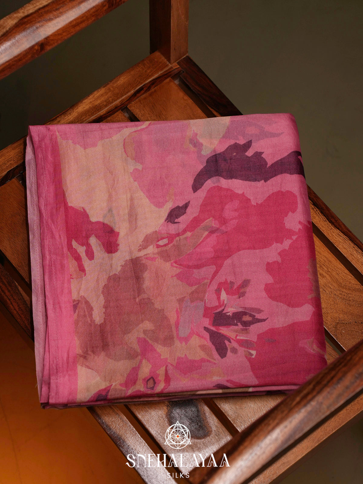Pink Tussar Saree