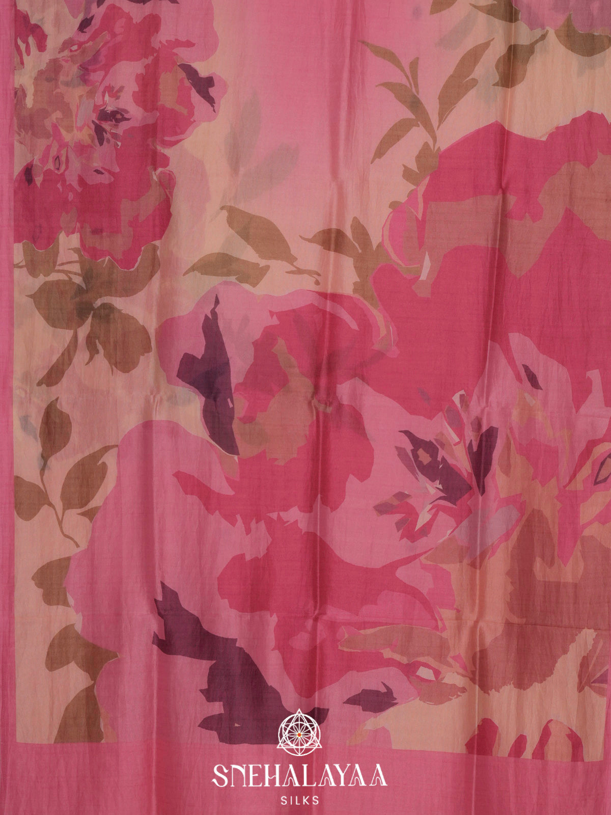 Pink Tussar Saree