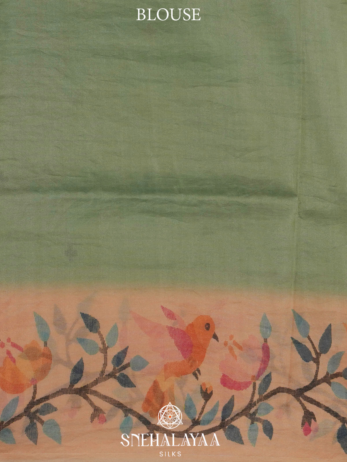 Mint Green Tussar Saree