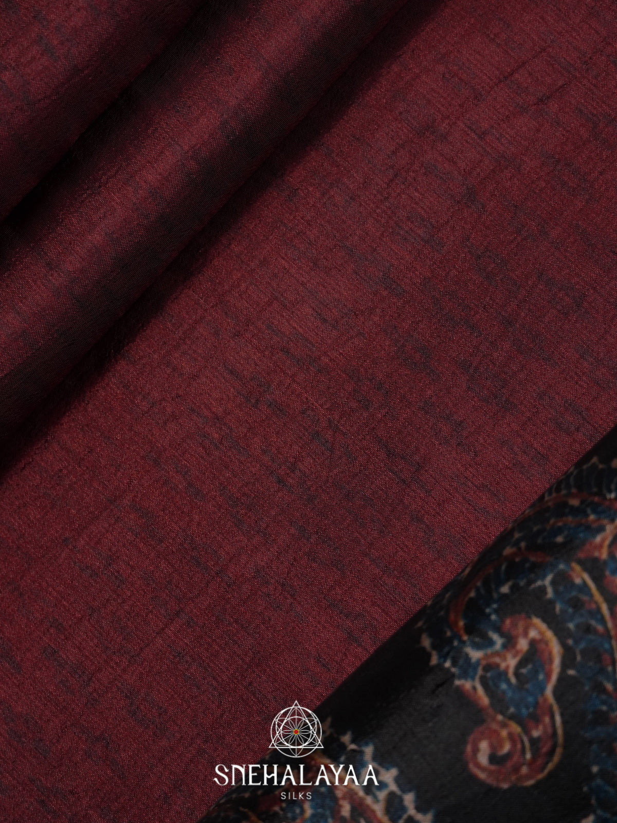 Maroon Dola Saree