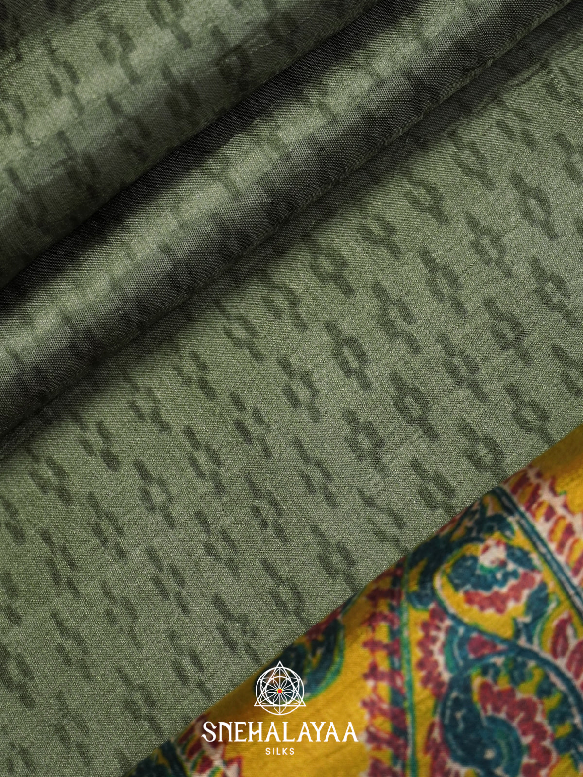 Sage Green Dola Saree