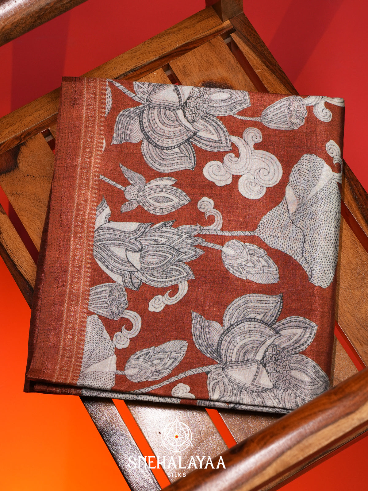 Terracotta Dola Saree