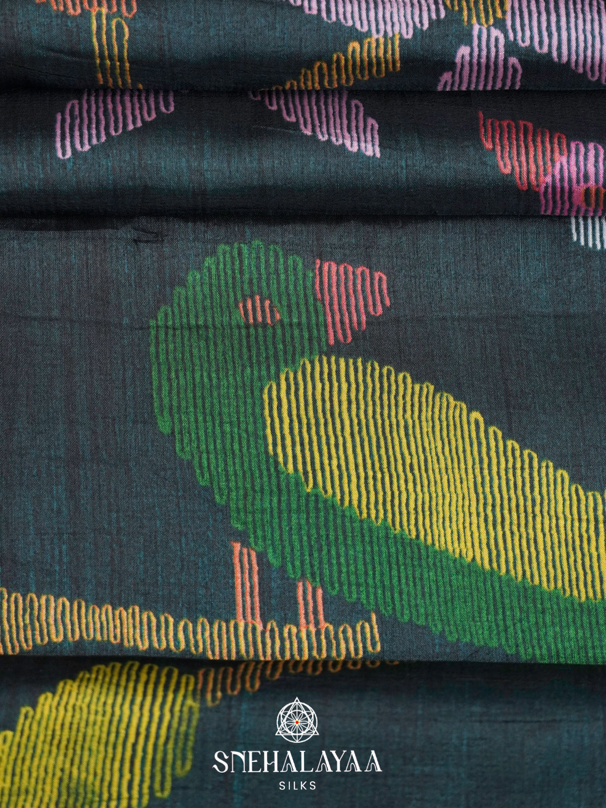 Forest Green Dola Saree