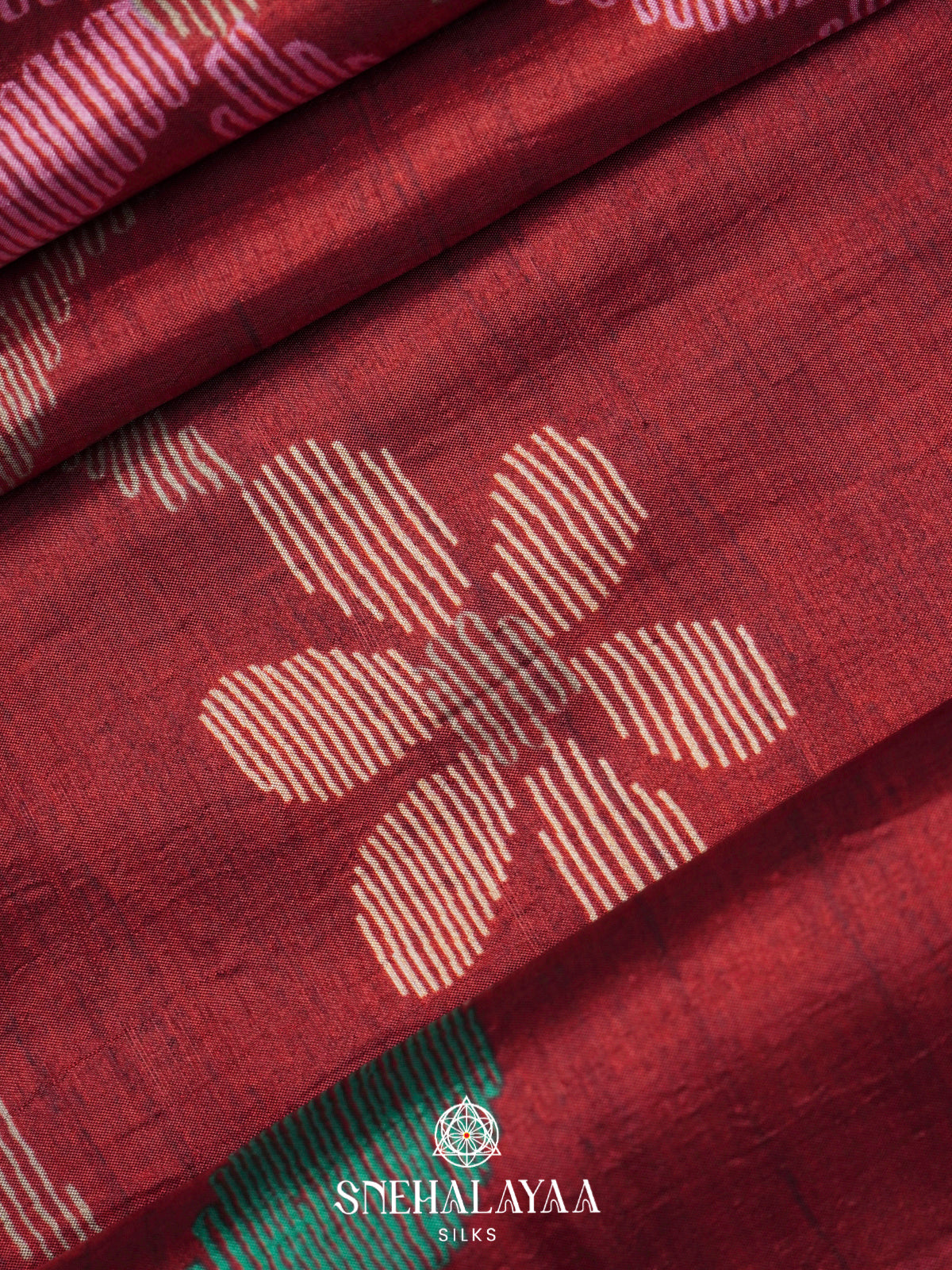 Maroon Dola Saree