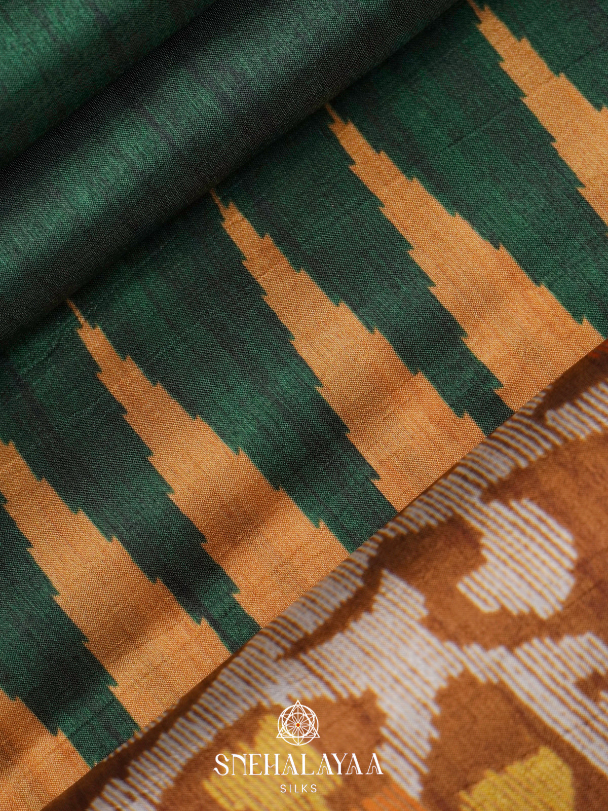 Forest Green Dola Saree
