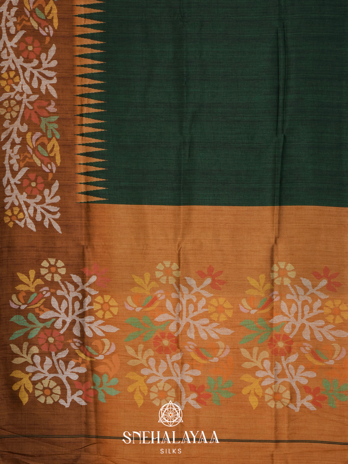 Forest Green Dola Saree
