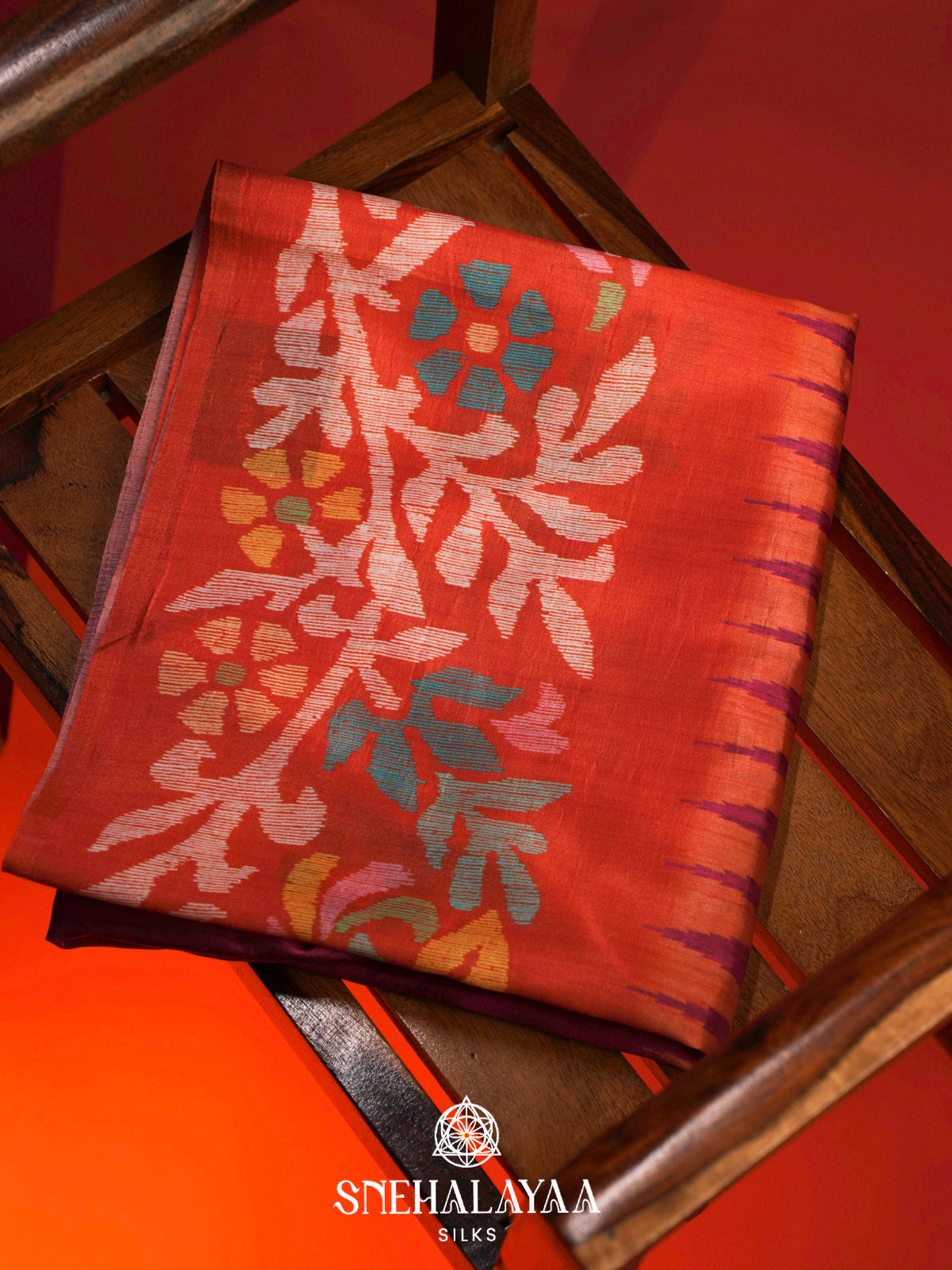 Magenta Dola Saree