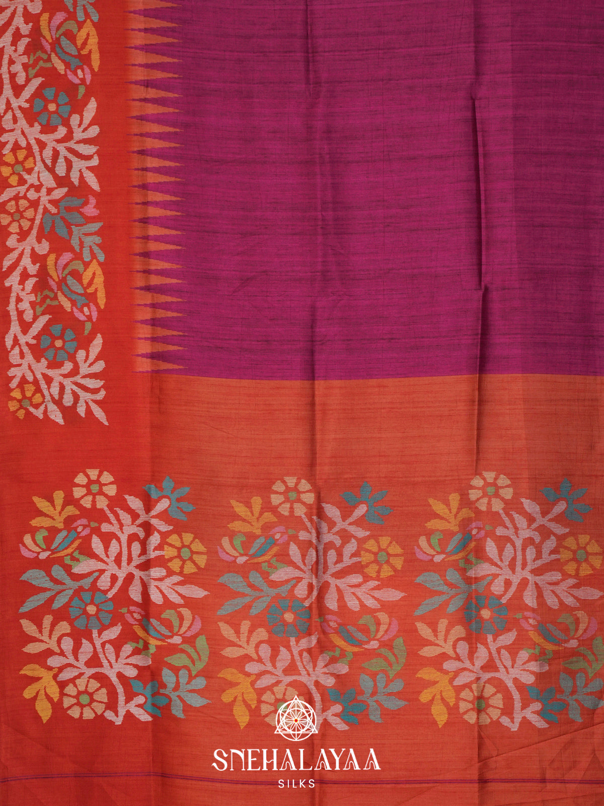 Magenta Dola Saree