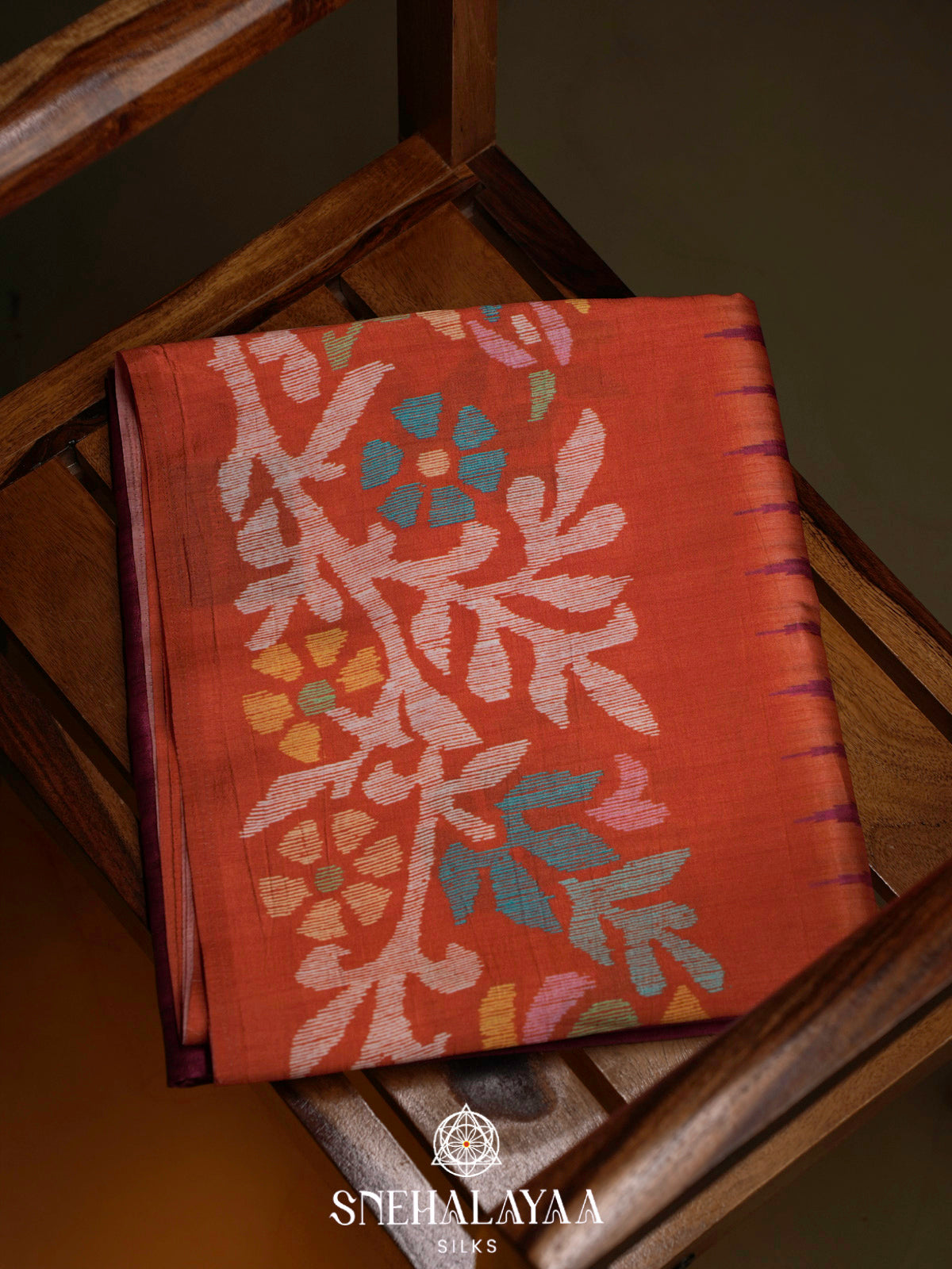 Plum Dola Saree