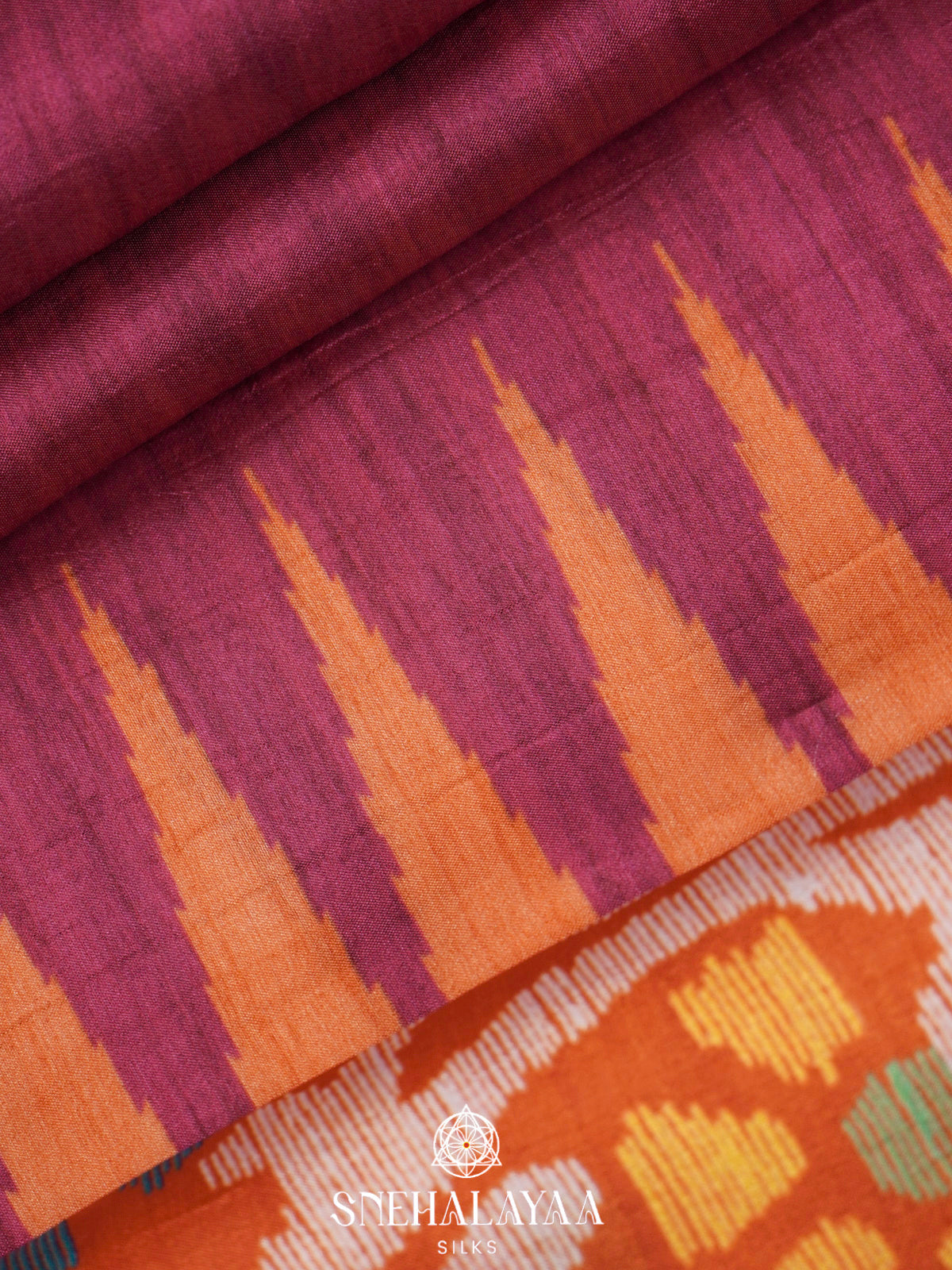Plum Dola Saree